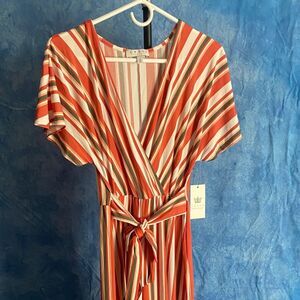 Multicolor Striped Jumpsuit, sz S, 3F-128R001